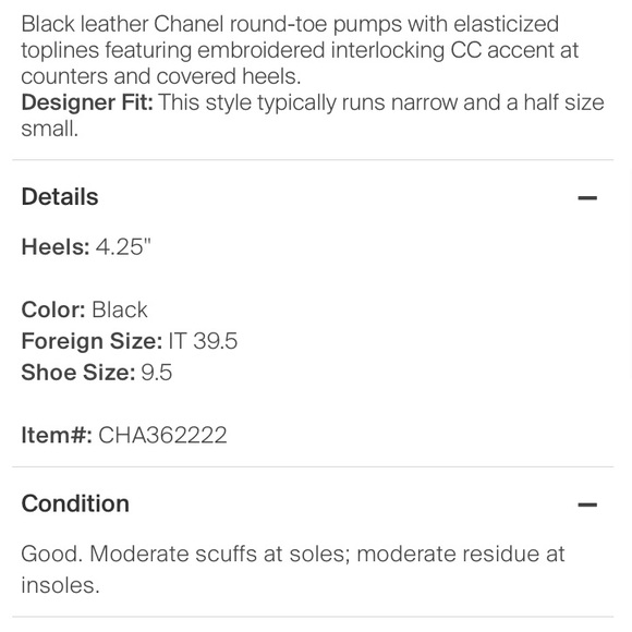 Black Chanel Pumps - Picture 6 of 6